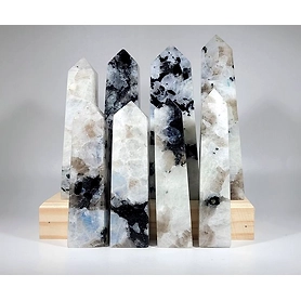 Rainbow Moonstone Crystal Healing Obelisk Tower / Wand