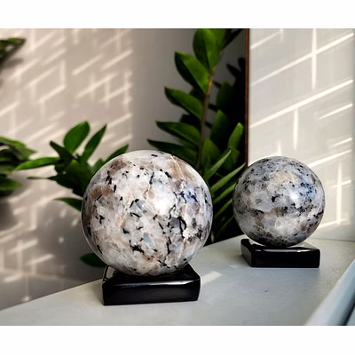 rainbow moonstone sphere ball