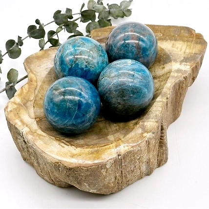 Blue Apatite Sphere Ball-code-013