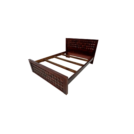 RRLC Solid Shesham Wood Queen Size Bed without storage 78*60inch-2