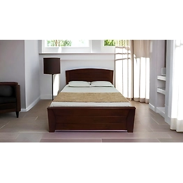 RRLC Solid Rubber Wood Queen Size Bed without storage 78*60inch rose finish