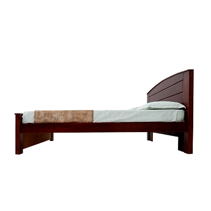 RRLC Solid Rubber Wood Queen Size Bed without storage 78*60inch rose finish-1