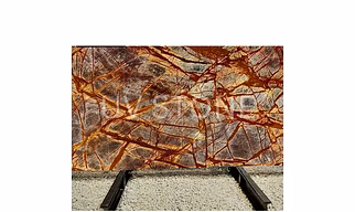 Rainforest brown Marble veneer Sheet