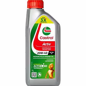 Castrol Activ 20W-40 4T Synthetic Engine Oil for Bikes 1L...