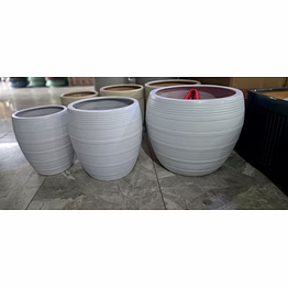 grow girn ceramic round pot