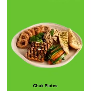 Chuk Plate Bagasse Eco - Friendly Disposable Product .