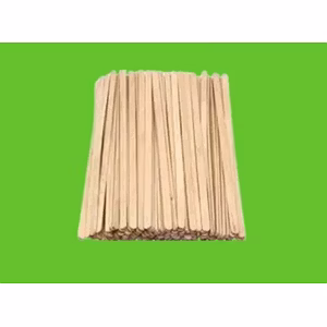 Biodegradable Cutlery Spoon fork knife Wooden, Edible & PLA Cutlery 5.5 Inch Disposable Wooden Coffee Stirrer