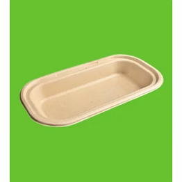 biodegradable 750ml bagasse container .