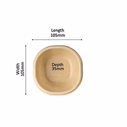 biodegradable 180ml disposable bowl .
