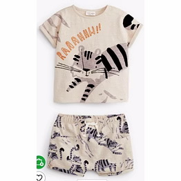 white label girls shorts set