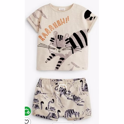 white label girls shorts set
