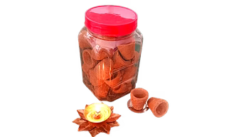 SUCHETAS INDIA Cow Dong Empty Cup for Havan - 30 No. Jar