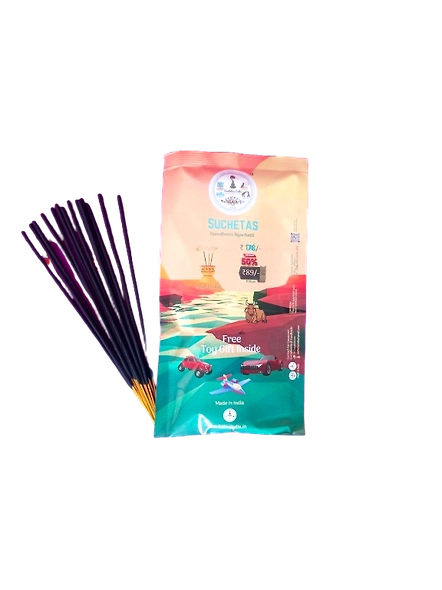 SUCHETAS INDIA Kamdhenu Agarbatti Black - 100 gms Pouch-1