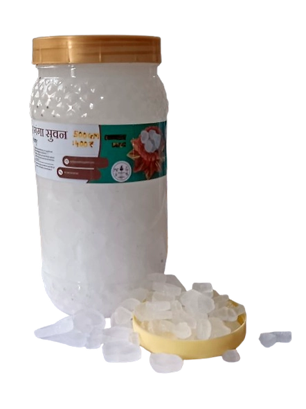 SUCHETAS INDIA Ganga Suvan Bhimseni Camphor - 500 Gms Jar