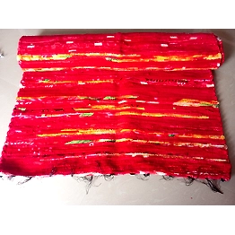 Suchetas Brand Cotton Hand Woven Rugs, Multi Color