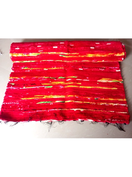 Suchetas Brand Cotton Hand Woven Rugs, Multi Color