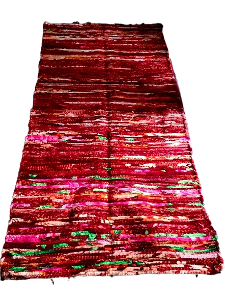 Suchetas Brand Cotton Hand Woven Rugs, Multi Color-3
