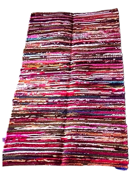 Suchetas Brand Cotton Hand Woven Rugs, Multi Color-2