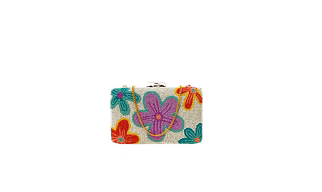 Embroidered Box Clutch Purse