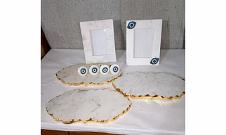 Handcrafted Marble Stone Picture Frame
