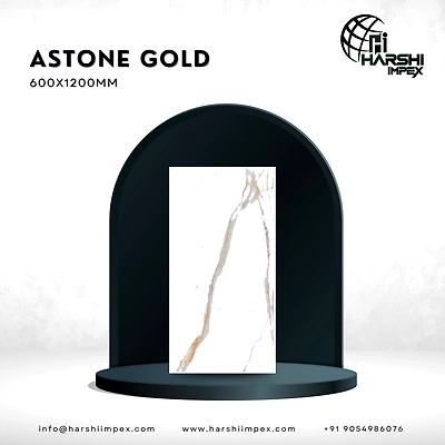 Astone Gold 600 x 1200 MM Porcelain Tiles (Vitrified Tiles)