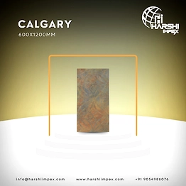 Calgary 600 x 1200 MM Carving Finish Porcelain Tiles (Vitrified Tiles)