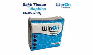 Wipon Soft Tissue Napkn 28x30 cm 1 Ply, Virgin Paper