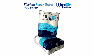 Kitchen Paper Towel Combo Pack of 2 Rolls, 2 Ply, 120 Sheets, 20 cm