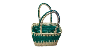 Handmade Carry Basket- Palm Leaf  Basket Large | Stylish & Eco-Friendly Multi-Utility Basket