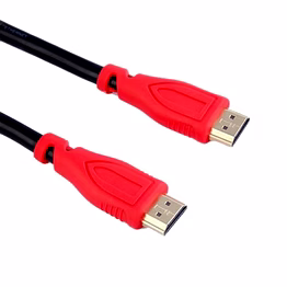 hdmi cable 1.5m 4k@60hz high-speed 19+1 pin gold-plated connectors red grip black cable 3 year warranty