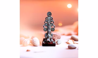 Elegant SUPAARI Shehnaayi Mudra Ganesha – Artisan Betel Nut Sculpture for Home & Temple