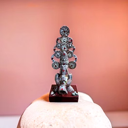hand-carved supaari shehnaayi ganesha idol – unique eco-friendly betel nut décor