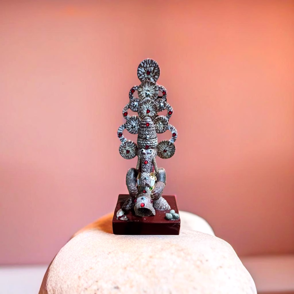 supaari exclusive ganesha shehnaayi mudra idol – spiritual betel nut handicraft for devotees