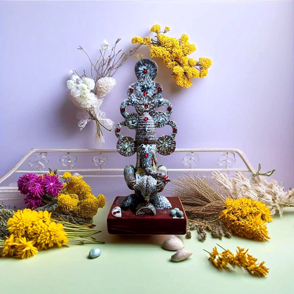Traditional SUPAARI Ganesha in Dhol Mudra – Exquisite Hand-Carved Betel Nut Art for Devotees image 4