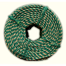 jute rope with marker or red yarn