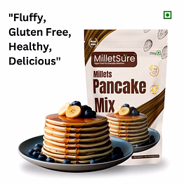 milletsure millets pancake mix 250gm unflavoured