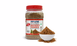 Zaruree Pure Jaggery Powder 500g | Chemical-Free | Made from Sugarcane Juice with Ladies Finger Extract | Natural & Healthy Sweetener