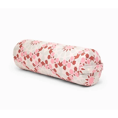 COTTON ROUND PRINTED YOGA BOLSTER -WITH BUCKWHEAT FILLING
