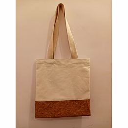 cork and cotton tote bag