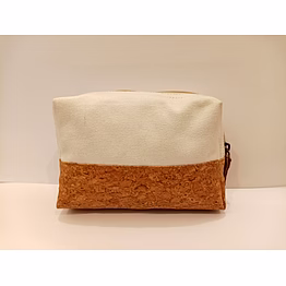 multi purpose pouch cotton and cork