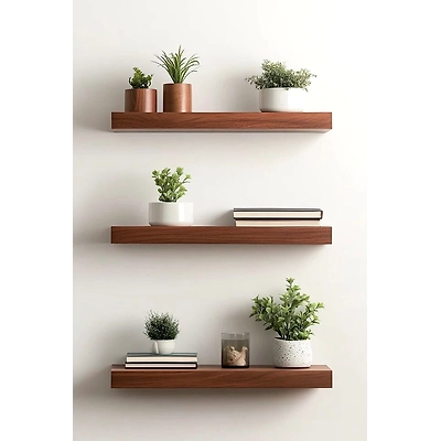 Handcrafted Wooden Wall Shelf