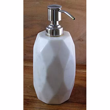 Stylish Pure Marble Stone Made Bathroom Accessories (Set of 3)-1