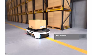 Automated Battery Operated AGV,  RGV, AMR  for in plant and warehouse material transfer