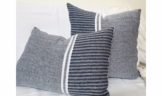 Linen Stipe Cushion Cover