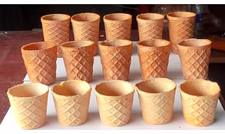 Edible tea biscuit cups