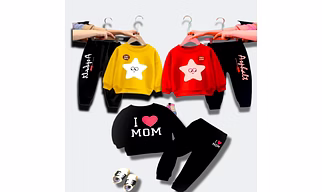 3-Set Pack: Hosiery Cotton Full T-Shirt & Pant for Kids' Everyday Wear