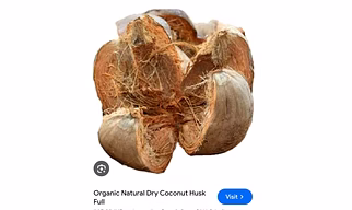 DRIED COCNUT HUSK