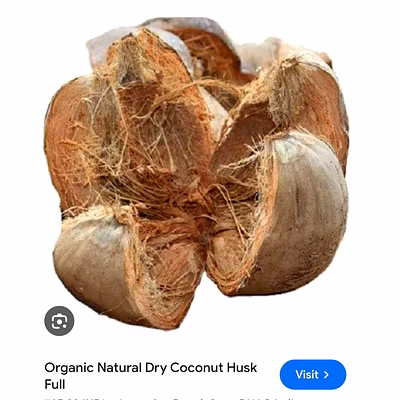 dried cocnut husk