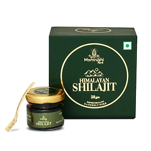 Momrushi Herb Pure Shilajit Resin (20g) 100% Natural, Organic, Ayurvedic, Naturally Sourced from Himalayas (Pure Himalayan Shilajit Resin, 20g)