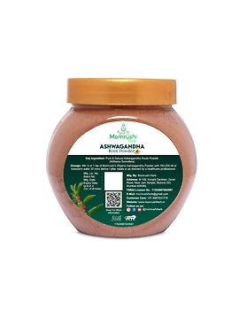 Momrushi Herb Organic Ashwagandha Powder Withania Somnifera | Helps reduce Anxiety &amp; Stress, Increases Immunity Strength, Stamina, Bone Health, Heart Health (200g)-1-sm